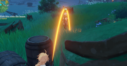 Genshin - Arataki Itto Story Quest - Throw Beans to Itto