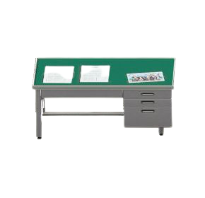 The Silver with Mat version of Sturdy Office Desk