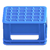 The Blue version of Bottle Crate