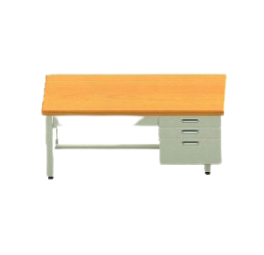 The White with Wooden Top version of Sturdy Office Desk