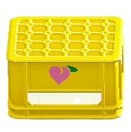 The Peach version of Bottle Crate
