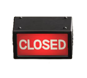The Closed version of Backlit Sign