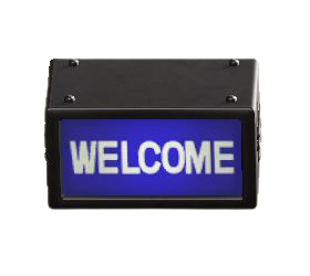The Welcome version of Backlit Sign