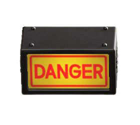 The Danger version of Backlit Sign