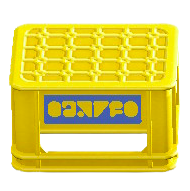 The Blue Logo version of Bottle Crate