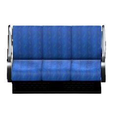 The Blue (Seat Color) version of Transit Seat