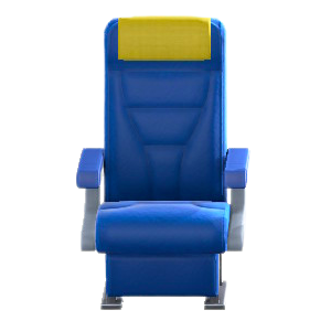 The Yellow (Headrest Cover) version of Vehicle Cabin Seat