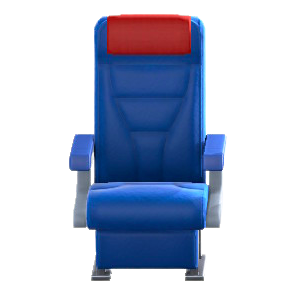 The Red (Headrest Cover) version of Vehicle Cabin Seat