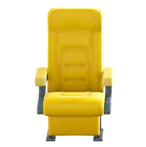 The Yellow version of Vehicle Cabin Seat