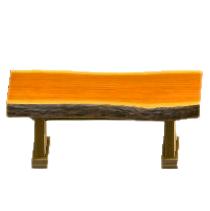 The Bark Edged version of Wood-Plank Table