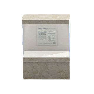 The White Text Plate version of Wide Display Stand