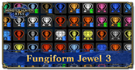 Monster Hunter Rise (MH Rise) - Fungiform Jewel 3 Banner