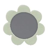 The White version of Flower Tabletop Mirror