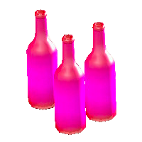 The Pink version of Decorative Bottles