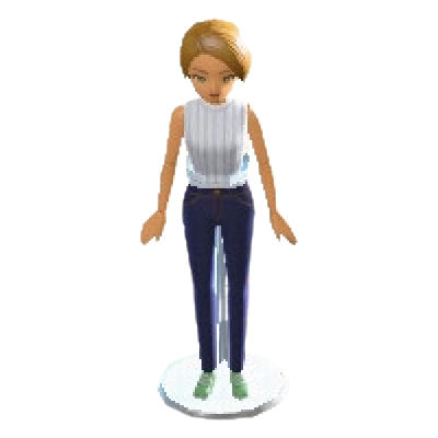 The Short Brown version of Dress-Up Doll