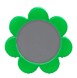 The Green version of Flower Tabletop Mirror
