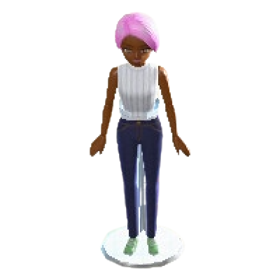 The Short Pink version of Dress-Up Doll