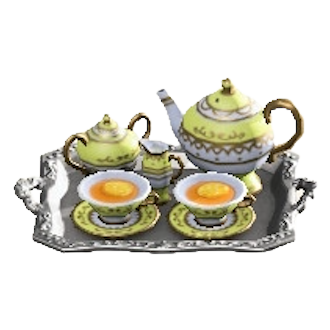 The Yellow version of Fancy Tea Set