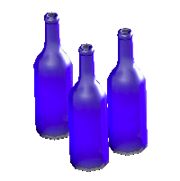 The Blue version of Decorative Bottles