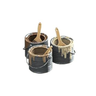 The Sepia Tones version of Paint Cans