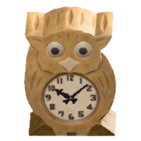 The Light Wood version of Owl Clock