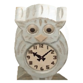 The White Wood version of Owl Clock