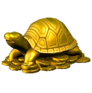 Gold Turtle Figurine Image