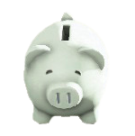 The White version of Piggy Bank