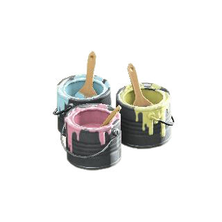 The Pastels version of Paint Cans