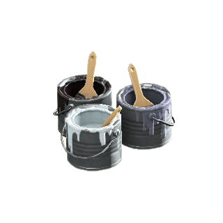 The Monochrome version of Paint Cans