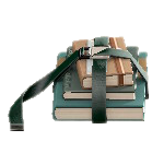 The Dark Green version of Strapped Books