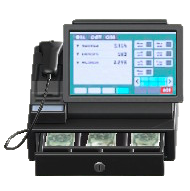 The Black version of Touchscreen Cash Register