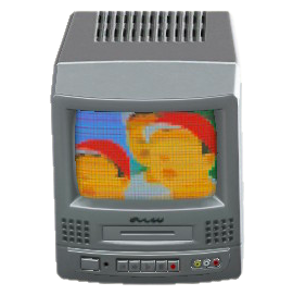 TV with VCR Image
