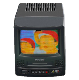 The Black version of TV with VCR