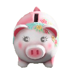 The Floral version of Piggy Bank
