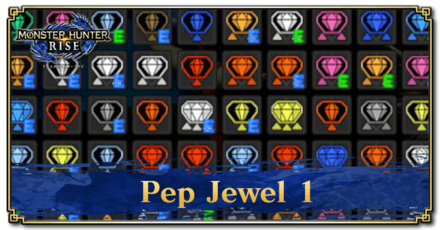 Monster Hunter Rise (MH Rise) - Pep Jewel 1 Banner