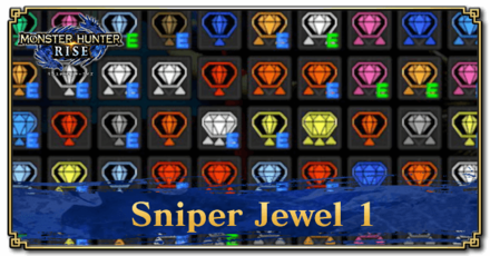 Monster Hunter Rise (MH Rise) - Sniper Jewel 1 Banner