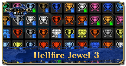 Monster Hunter Rise (MH Rise) - Hellfire Jewel 3 Banner