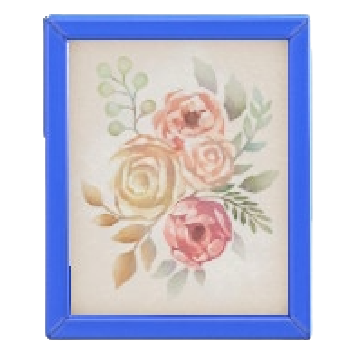 The Blue version of Framed Poster