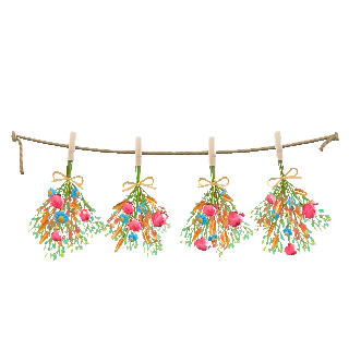 The Colorful version of Dried-Flower Garland