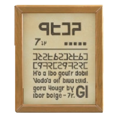 The Typography version of Framed Poster