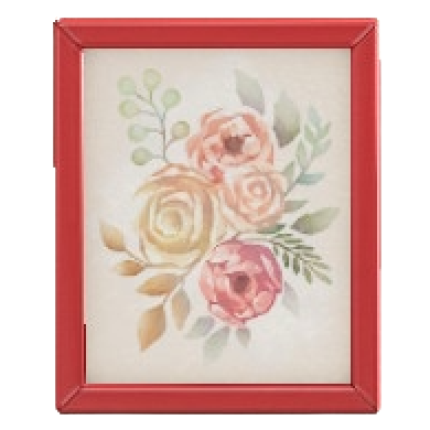 The Red version of Framed Poster