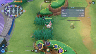 Pokemon UNITE - Sylveon Using Calm Mind and Hyper Voice