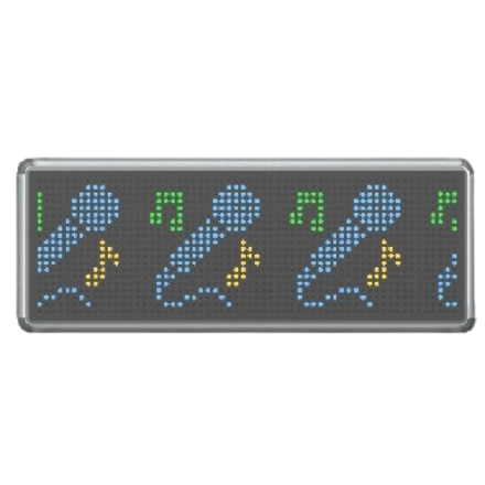 The Microphone version of Wall-Mounted LED Display