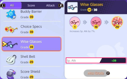 Pokemon UNITE - Special Attack Stat