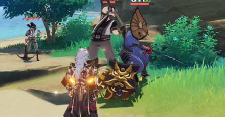 Genshin - Arataki Itto - Ushi Taunting Enemies