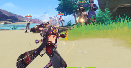 Genshin - Arataki Itto - Hold Skill to Summon Ushi