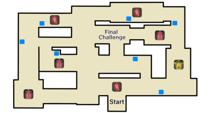 Genshin Impact - Misty Dungeon - Thundershock Trial Map