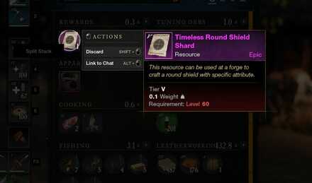 Timeless Round Shield Shard