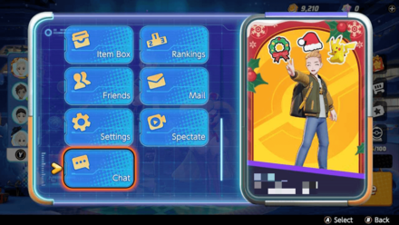 Pokemon UNITE - How to Chat Privately - Select Chat in Menu